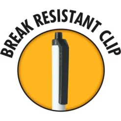 BIC Clic Stic Retractable Ballpoint Pen, 1 Mm Medium Tip, Black, Pack Of 12