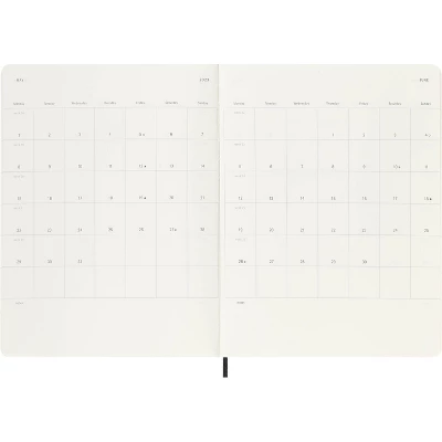 Moleskine 2023 Notebook Planner Weekly 18 Month XL Soft Cover Black - Image 4