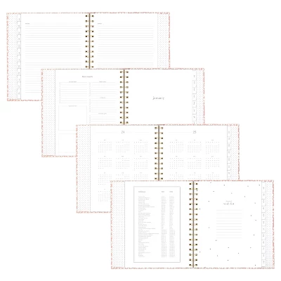 Sugar Paper Essentials 2024 Planner 9"x8.125" Weekly/Monthly Rose Floral - Image 2