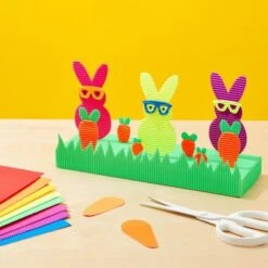 64 Pack Corrugated Cardboard Sheets For Arts And Crafts, School Projects, 8 Bright Colors, 8.3 X 11.8 In