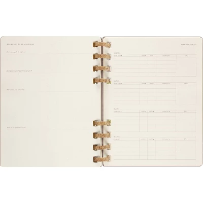 Moleskine 2023-24 Academic Weekly Planner 10"x8" XL Spiral Almond - Image 9