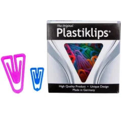 Baumgarten's Plastiklips Paper Clips Assorted Sizes & Colors 315 Per Pack 3 Packs (BAUMLP3150-3)