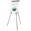 UNIVERSAL 3-Leg Telescoping Easel With Pad Retainer Adjusts 34" To 64" Aluminum Black 43150