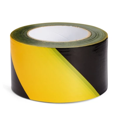 Stockroom Plus 2 Pack Caution Tape Roll, Black And Yellow Stripes, High Visibility Barricade Tape, 2.8 In Wide, 660 Ft Rolls - Image 4