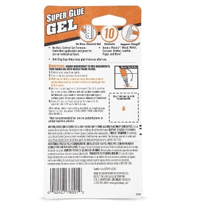 Gorilla Glue Instant Bond Superglue 15 G Bottle Clear 7600101 - Image 3