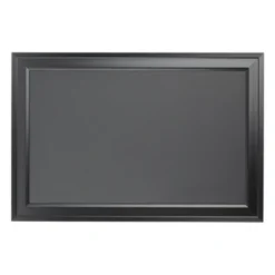 18.5" X 27.5" Bosc Framed Magnetic Chalkboard Black - DesignOvation