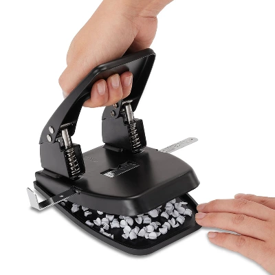 MyOfficeInnovations 2-Hole Punch 28 Sheet Capacity Black (26637-CC) 799825 - Image 4