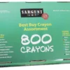 Sargent Art Crayon Set, Assorted Colors, Set Of 800