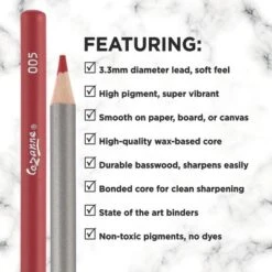 Creative Mark Cezanne Premium Colored Pencils - Highly-Pigmented Drawing Pencils - Coloring Pencils For Drawing, Blending, Coloring, And More -