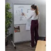 Stand Up Desk Store Rolling Mobile Magnetic Whiteboard Room Divider Dry Erase Board For Home Or Classroom (Combo Whiteboard/Tackboard, 40" W X 72" H)