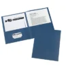 Avery Two-Pocket Folder 40-Sheet Capacity Dark Blue 25/Box 47985