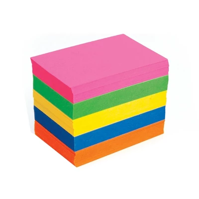 Hygloss Bright Flash Cards, 2" X 3", 100 Per Pack, 12 Packs - Image 2