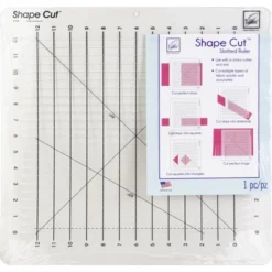 June Tailor Shape Cut Ruler-16"X16-1/2"