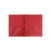 JAM Paper Plastic Two-Pocket School POP Folders W/Metal Prongs Clasps Red 382ECREDD