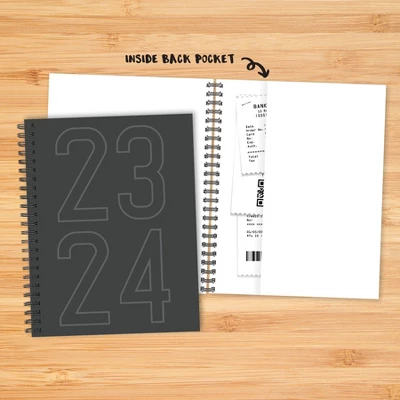 Willow Creek Press 2023-24 Academic Weekly Planner 8.5"x11" Softcover Charcoal - Image 3