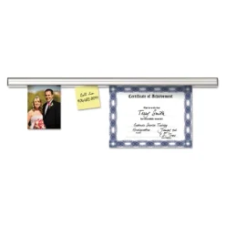 Advantus Grip-A-Strip Display Rail 24 X 1 1/2 Aluminum Finish 2000