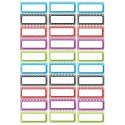 Ashley Productions Die-Cut Magnetic Foam Color Chevron Labels/Nameplates, 30 Per Pack, 3 Packs