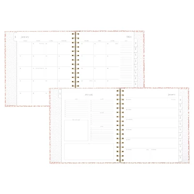 Sugar Paper Essentials 2024 Planner 9"x8.125" Weekly/Monthly Rose Floral