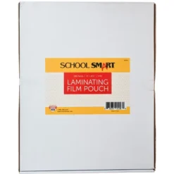 School Smart Clear Laminating Pouches, 9 X 11-1/2 Inches, 3 Mil Thick, Pack Of 100