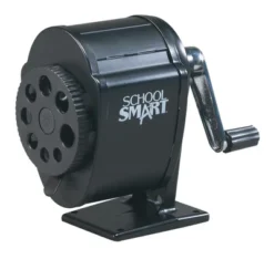 School Smart Multi-Hole Metal Pencil Sharpener, Black