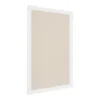 27.5" X 43.5" Bosc Framed Linen Fabric Pinboard White - DesignOvation