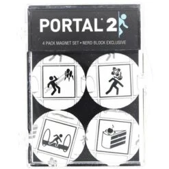 Crowded Coop, LLC Portal 2 4-Piece Magnet Set
