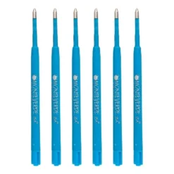 Monteverde Ballpoint Pen Refill Medium Point Blue Ink 6 Pack (PR133TQ)