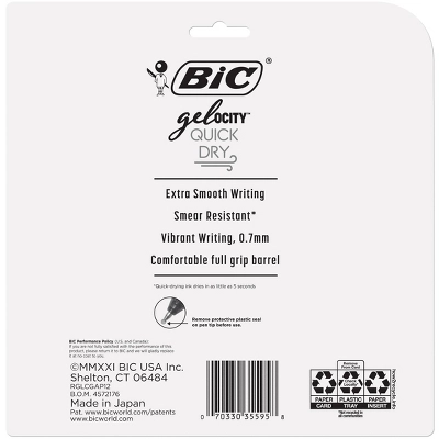 BIC Gel-ocity Quick Dry Gel Pens 0.7mm Medium Point Multicolor 12ct - Image 10