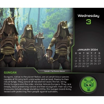 Trends International Inc. 2024 Daily Desk Calendar 4.25"x5" Star Wars: Saga - Image 4