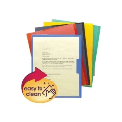 Smead Organized Up Poly Opaque Project Jackets Letter Assorted 5/Pack 85740