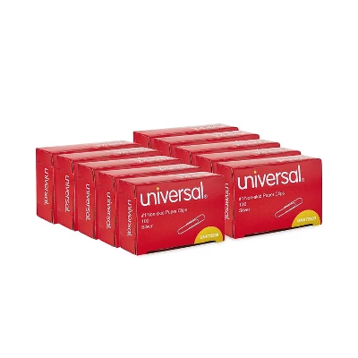 Universal Nonskid Paper Clips Wire No. 1 Silver 1000/Pack 72230 - Image 3