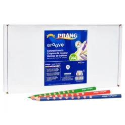 Prang Groove Colored Pencils, Assorted Colors, Set Of 144