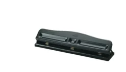 School Smart Paper Punch, Adjustable 2 Or 3-Hole, 12 Sheet Capacity, Black