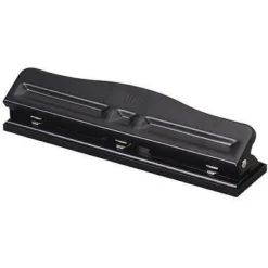 Officemate Adjustable Hole Punch 2-3 Hole 9/32" 11 Sht Cap. Black 90095