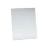 MyOfficeInnovations Slanted Sign Holder With Literature Pocket Clear 11H X 8 1/2W