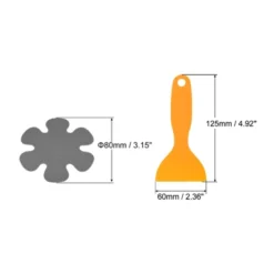 Unique Bargains Non Slip Bathtub Stickers Safety Shower Treads Adhesive Decal Flower Shape With Scraper For Stairs Tub Gray 20 Pcs