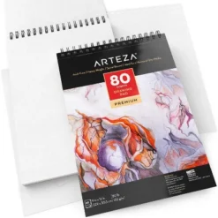 Arteza 9x12" Paper Pad For Drawing Or Sketching, 80 Pages (80lb/130g)