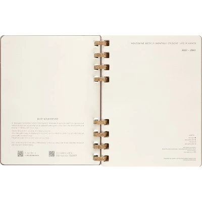 Moleskine 2023-24 Academic Weekly Planner 10"x8" XL Spiral Almond - Image 3