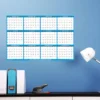 SwiftGlimpse 2024 Yearly Wall Calendar & Planner 24"x36" Blue