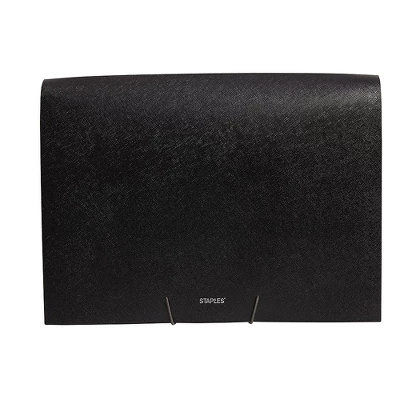 Staples Plastic 7-Pocket Folder With 1" Document Case Letter Black (51809) TR51810/51810 - Image 3