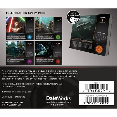 Trends International Inc. 2024 Daily Desk Calendar 4.25"x5" Star Wars: Saga - Image 7