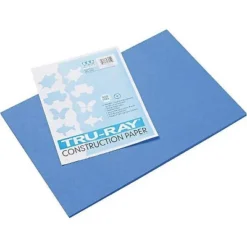 Pacon Tru-Ray 12" X 18" Construction Paper Blue 50 Sheets (P103054)
