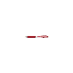 Pentel WOW! Retractable Gel Pen .7mm Trans Barrel Red Ink Dozen K437B