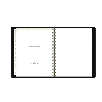 Day Designer 2024 Planner 8.5"x11" Weekly/Monthly Faux Leather Black - Image 12