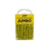 JAM Paper Colored Jumbo Paper Clips Large 2 Inch Yellow Paperclips 2 Packs Of 75 (42182236a)