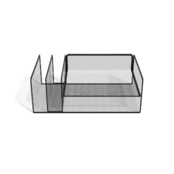 MyOfficeInnovations 4 Compartment Wire Mesh Horizontal File Organize 24402476