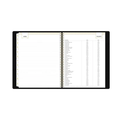 Day Designer 2024 Planner 8.5"x11" Weekly/Monthly Faux Leather Black - Image 11