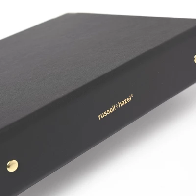 Russell+Hazel Vegan Leather Mini 3 Ring Binder Black - Image 3