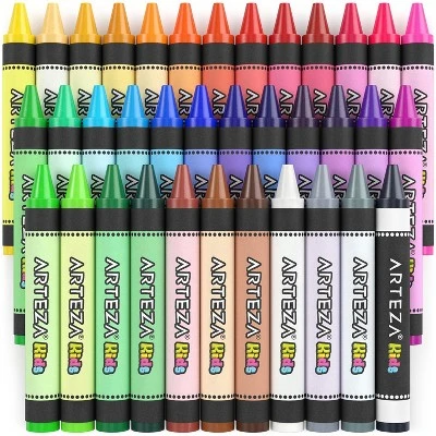Arteza Kids Wax Crayons, Jumbo Size - 36 Pack - Image 2
