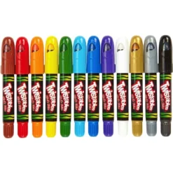 Crayola Twistables Slick Stix Crayons, Assorted Metallic Colors, Set Of 12